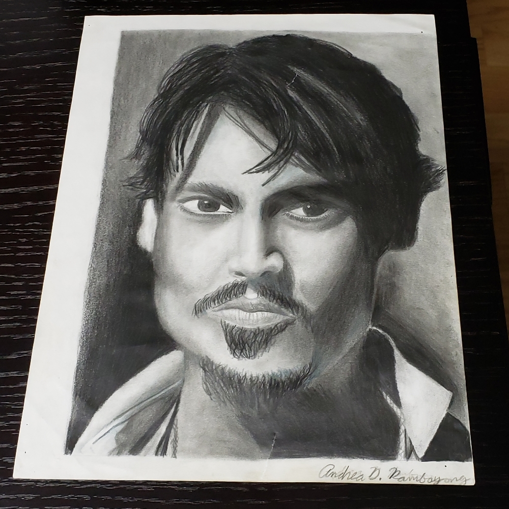 Original Johnny Depp Pencil Drawing created by me